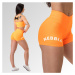 NEBBIA - Šortky s vysokým pásom GYM HERO 582 (orange) - NEBBIA