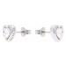 Ted Baker Náušnice 'HAN: CRYSTAL HEART EARRING'  strieborná