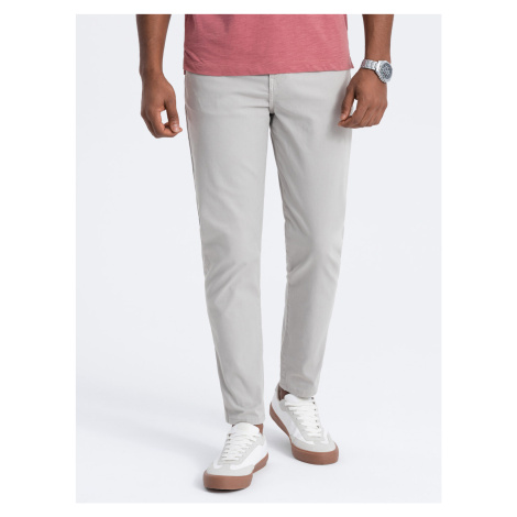 Ombre Men's tailored chino pants - gray