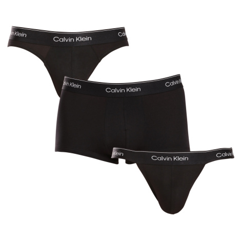 3PACK pánska spodná bielizeň Calvin Klein mix čierna (NB3877A-UB1)