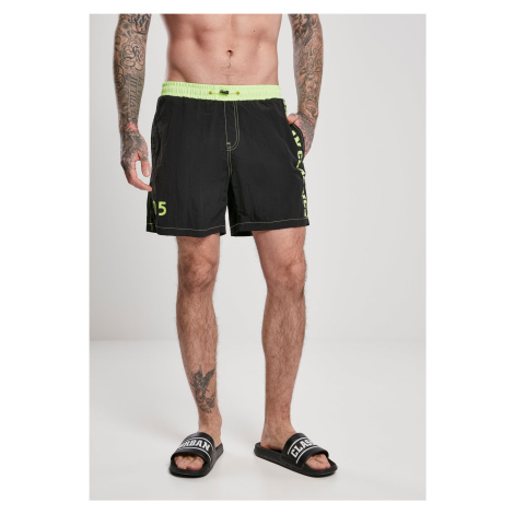 Men's swimwear UC Logo black/green Urban Classics