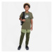 Nike NSW TEE CAMO FUTURA Chlapčenské tričko, khaki, veľkosť