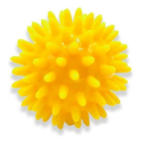 REHABIQ Masážna loptička ježko žltá 6 cm