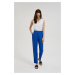 Women's canvas pants MOODO - blue