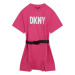 DKNY Každodenné šaty D32865 S Ružová Regular Fit