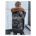 Women's black quilted winter jacket SILVER FOX Dstreet