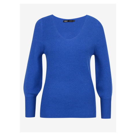 Modrý dámsky sveter ONLY Onlatia