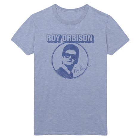 Roy Orbison tričko Photo Circle Modrá