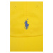 Bavlnená šiltovka Polo Ralph Lauren žltá farba,s nášivkou,710667709