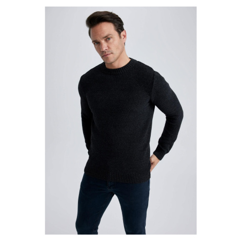 DEFACTO Standard Fit Crew Neck Knitwear Sweater