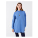 LC Waikiki Women's Hooded Embroidered Long Sleeve Sweatshirt Tunic