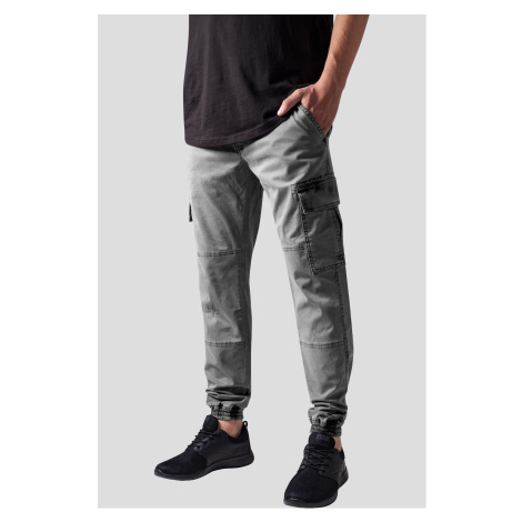 Washed Cargo Twill Jogging Pants Grey Urban Classics