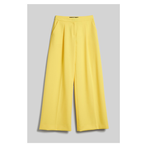 Nohavice Karl Lagerfeld Tailored Pants Elfin Yellow