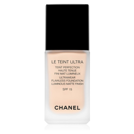 Chanel Le Teint Ultra dlhotrvajúci zmatňujúci make-up SPF 15 odtieň 22 Beige Rosé