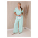 Women's set blouse + trousers - mint