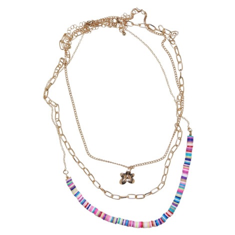 Urban Classics Retiazka  zlatá / zmiešané farby