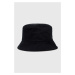 Obojstranný bavlnený klobúk Champion čierna farba, bavlnený