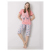 Coral cotton pajamas