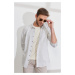 ALTINYILDIZ CLASSICS Men's Khaki Slim Fit Slim Fit, Classic Collar 100% Cotton Striped Shirt.