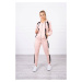 Striped sports set in dark powder pink