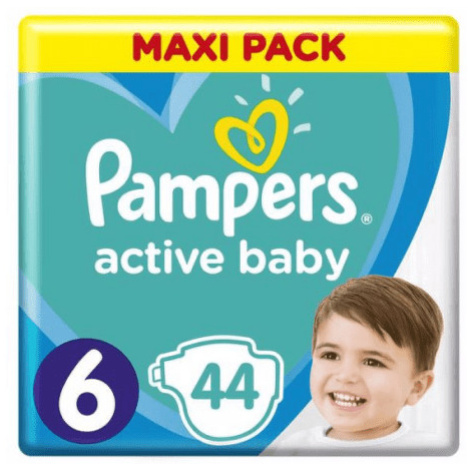 PAMPERS Active baby maxi pack 6 extra large 44 ks