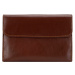 Dámska kožená peňaženka s elegantným patentným gombíkom 14-1-048-L5