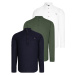 TRIPLE SET G783 DEWBERRY JUDGE COLLAR SHIRT-NAVY-WHITE-KHAKI