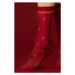 Dámske silonkové ponožky Fiore Carol - 40 DEN Červená