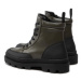 Les Deux Čižmy Tanner Mid-Top Leather Sneaker LDM820022 Zelená