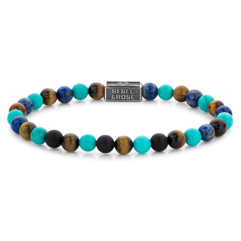 Rebel & Rose RR-6S006-S-M Unisex náramek - Mix Turquoise 925