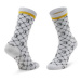 Trussardi Vysoké dámske ponožky Crew Socks Monogram 59Z00321 Biela