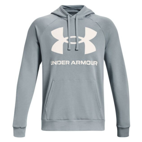 Under Armour RIVAL FLEECE BIG LOGO HD Pánska mikina, sivá, veľkosť