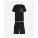 Pyžamo Karl Lagerfeld Ikonik 2.0 Pkt Short Pj Set Black