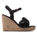 Tommy Hilfiger Espadrilky Th Waves High Wedge Sandal FW0FW06671 Čierna