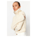 Trendyol Stone Zippered Snaps Knitwear Body