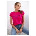 Cotton blouse C'est La Vie Paris fuchsia