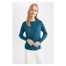 DEFACTO Relax Fit Crew Neck Basic Sweater I6913az22wn