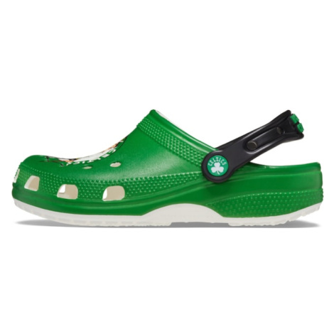 Crocs Dreváky 'NBA Boston Celtics Classic'  zelená / trávovo zelená / zmiešané farby / čierna / 