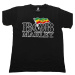 Bob Marley tričko Flag Logo Čierna