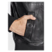 Versace Jeans Couture Kožená bunda 73GAVP07 Čierna Regular Fit