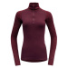 Devold DUO ACTIVE WOMAN ZIP NECK Dámsky rolák, hnedá, veľkosť