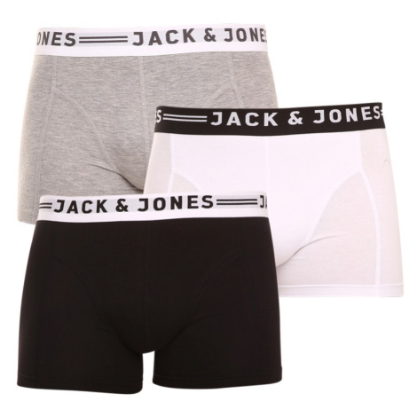 3PACK pánske boxerky Jack and Jones viacfarebné (12081832 - light grey) Jack & Jones
