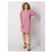 Larger pink cotton dress