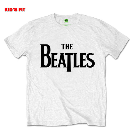 The Beatles tričko Drop T Logo Biela