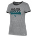 San Jose Sharks dámske tričko Letter Ringer grey