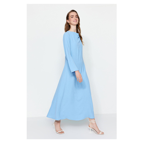 Trendyol Light Blue Collar Aerobin Dress