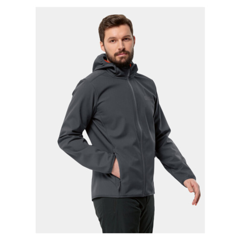 Jack Wolfskin Softshellová bunda Bornberg Hoody 1307471 Čierna Regular Fit