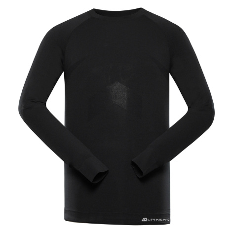 Alpine Pro Ambos Pánske funkčné spodné tričko s dlhým rukávom MUNB093 čierna