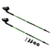 Spokey MEADOW II Hole Nordic Walking 2-dielne, anti-shock system, clear-green