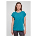 Women's T-shirt with extended shoulder in watercolor color